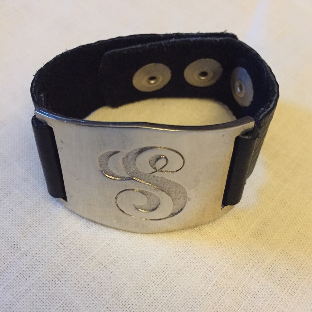 Lisa Stewart Leather “S” Bracelet
